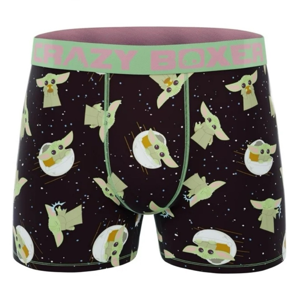 🚀 Star Wars The Mandalorian The Child Baby Yoda Crazy Boxer Men’s Boxer Briefs 🚀